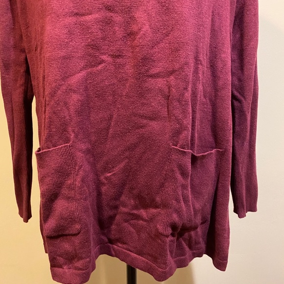 Joseph A. Wine Maroon Crewneck Pullover Sweater - Picture 4 of 9